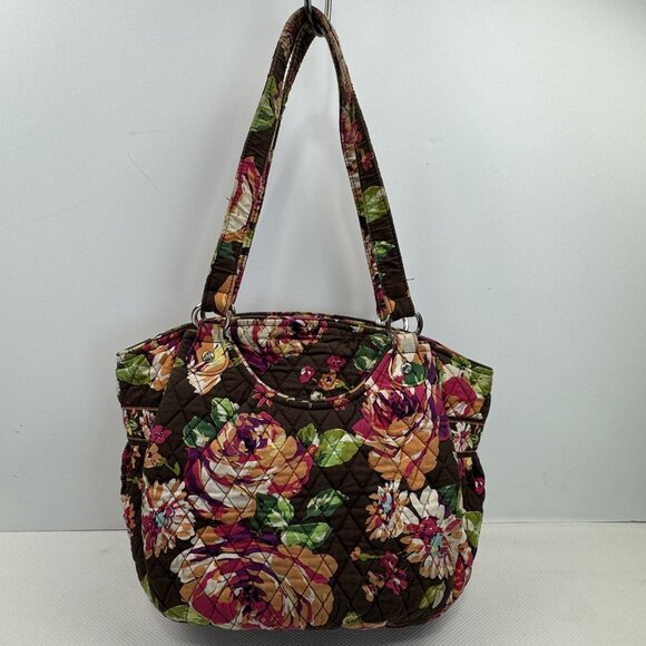 Vera Bradley English Rose Quilted Shoulder Bag Purse Wallet Set Floral Retired - Picture 2 of 16